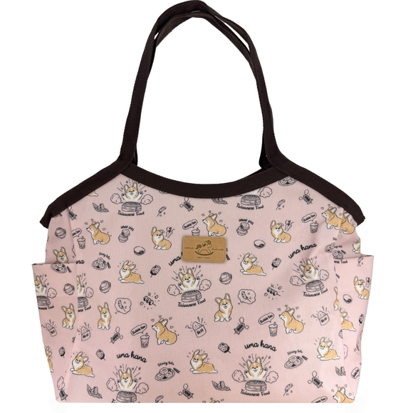 Waterproof Corgi Trapeze Tote Shoulder Bag Cute Handmade Dog Pattern - Picture 1 of 9